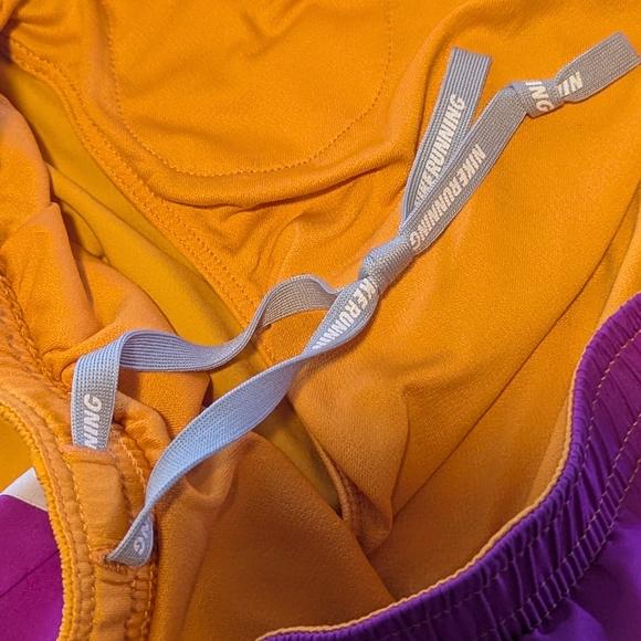 Nike Dri Fit Women's Orange and Purple Shorts - Picture 5 of 5